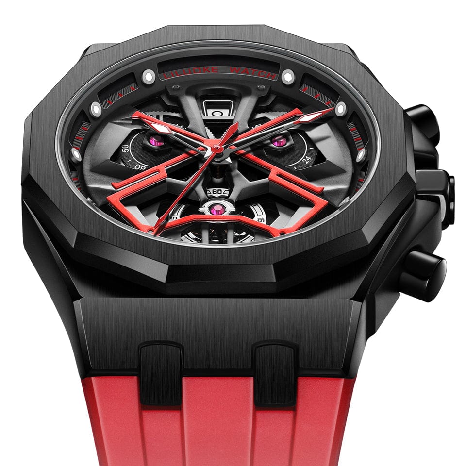 The Voyager Elite - Rosso (42 mm)